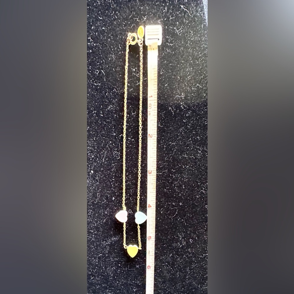 VTG AVON CONVERSATION HEARTS NECKLACE VALENTINES DAY! RARE. 15” from tip to tip - Picture 10 of 10